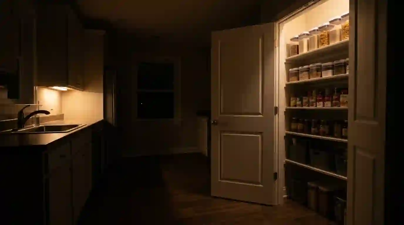 Quiet kitchen after a rodent program