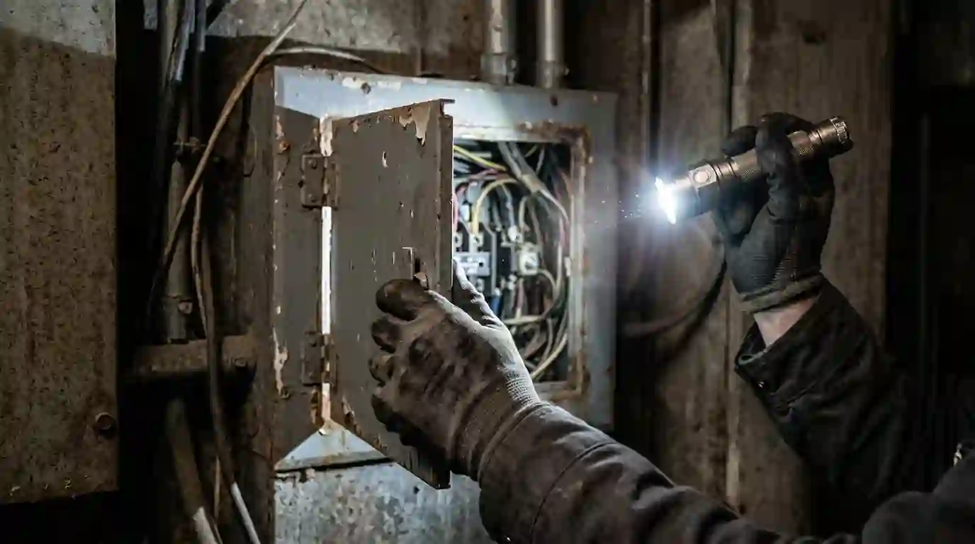 Opening a wall access point to locate a carcass