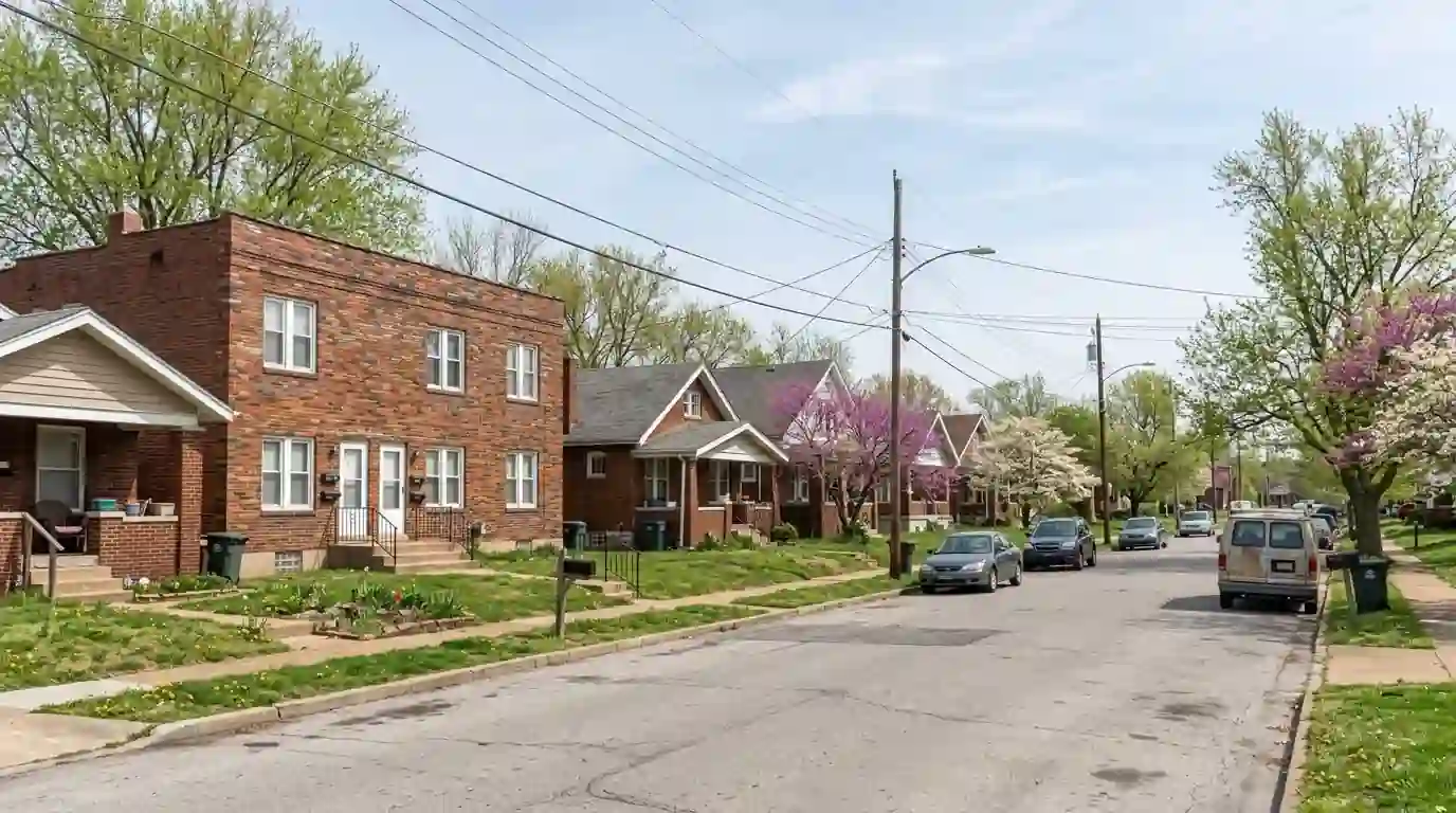 Apartments and homes along Royal Heights Road